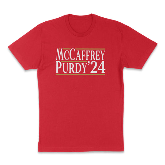 "McCaffrey/Purdy '24" Tee